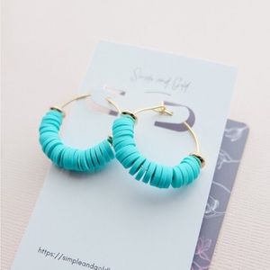 Beaded Hoop Earrings